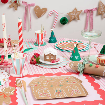 Festive Stripe Side Plates - Bria Blair Creative