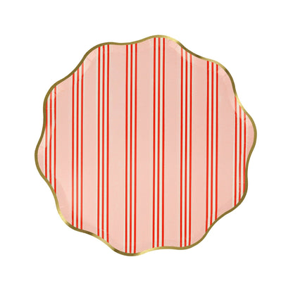 Festive Stripe Side Plates - Bria Blair Creative