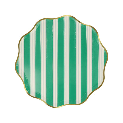 Festive Stripe Side Plates - Bria Blair Creative