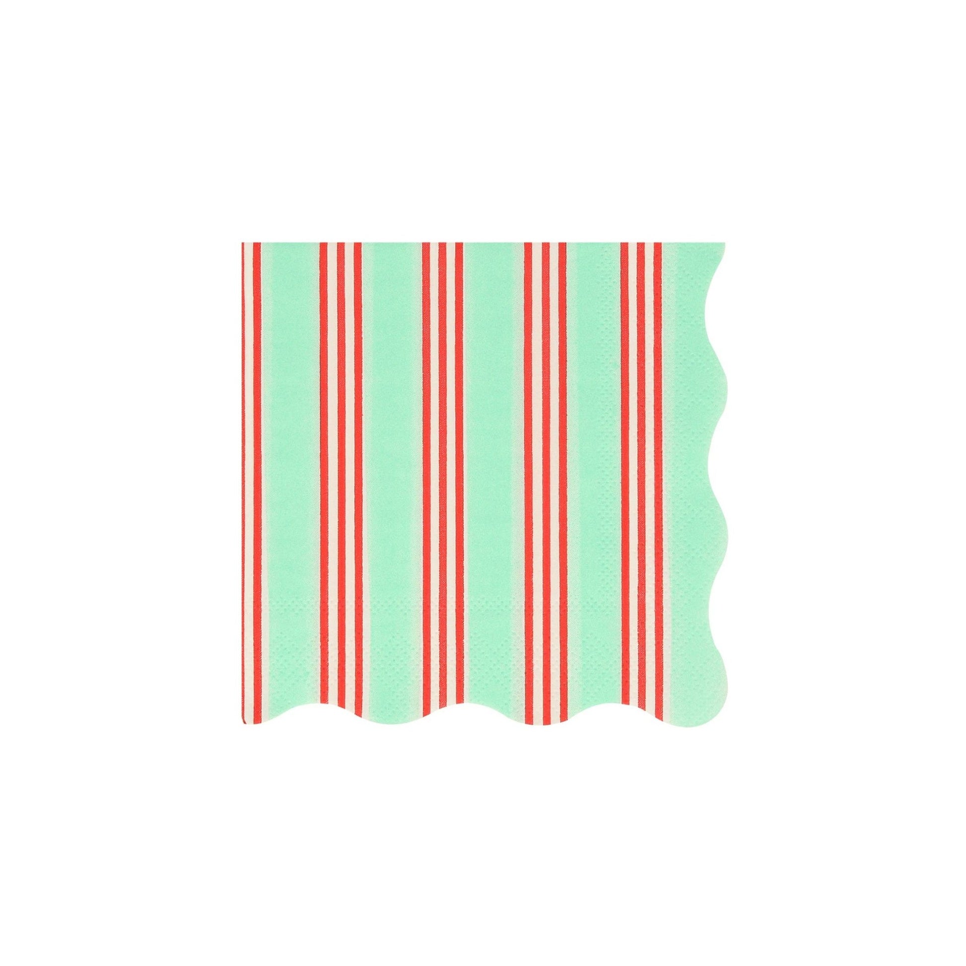 Festive Stripe Small Napkins - Bria Blair Creative