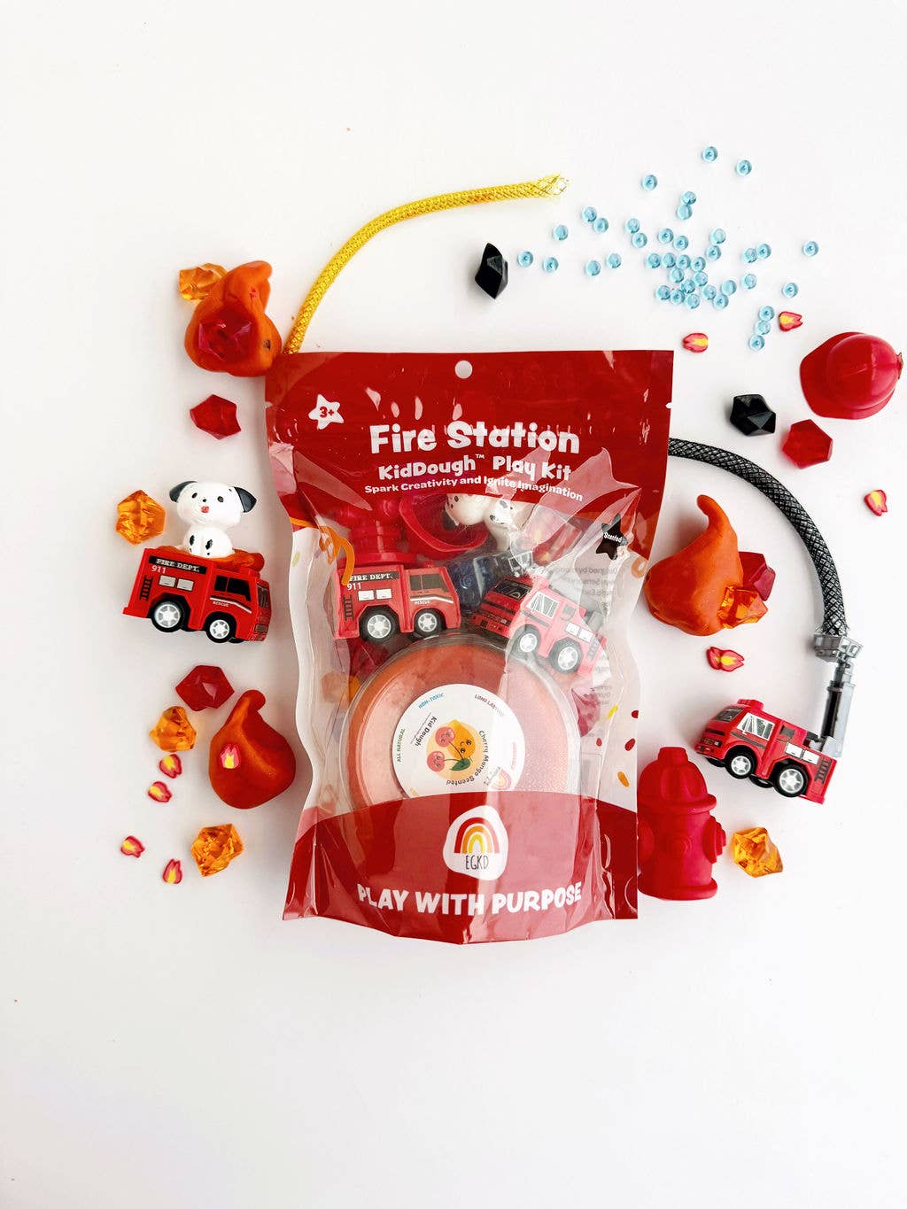 Fire Station (Cherry Mango) KidDough Play Kit - Bria Blair Creative