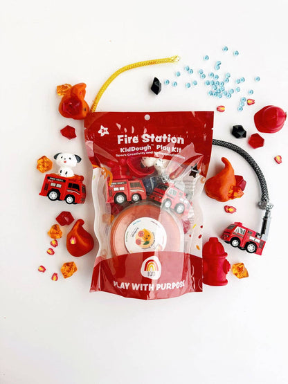 Fire Station (Cherry Mango) KidDough Play Kit - Bria Blair Creative
