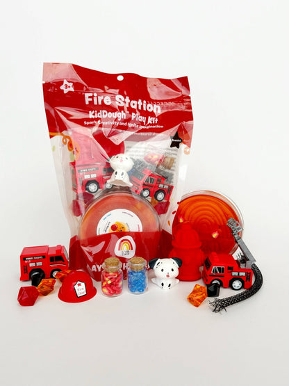 Fire Station (Cherry Mango) KidDough Play Kit - Bria Blair Creative