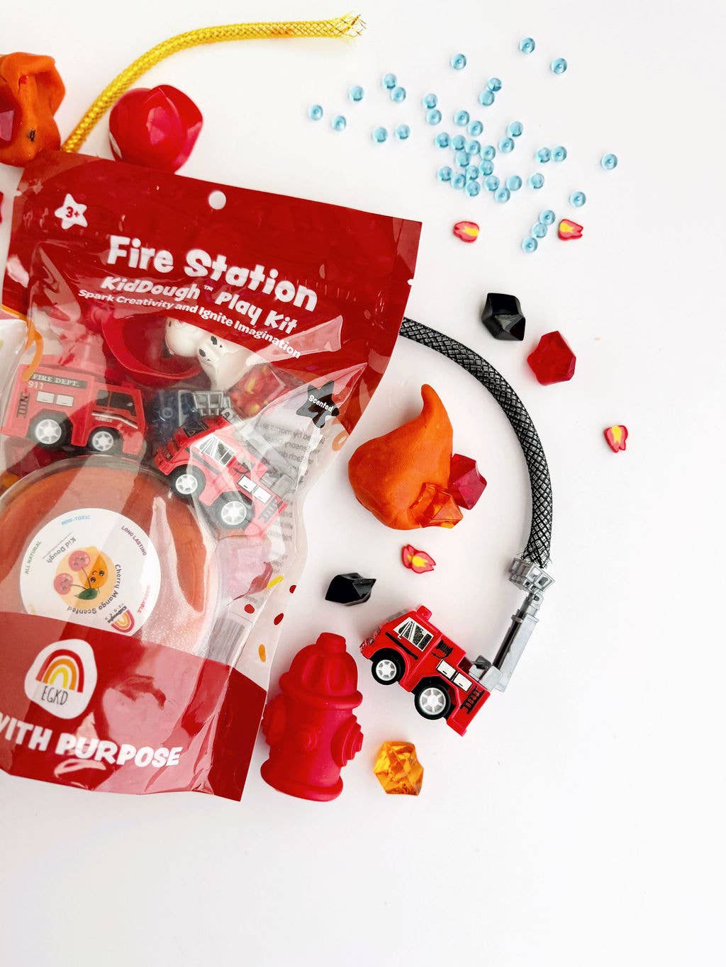 Fire Station (Cherry Mango) KidDough Play Kit - Bria Blair Creative