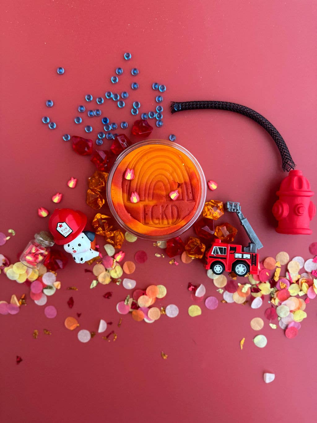 Fire Station (Cherry Mango) KidDough Play Kit - Bria Blair Creative