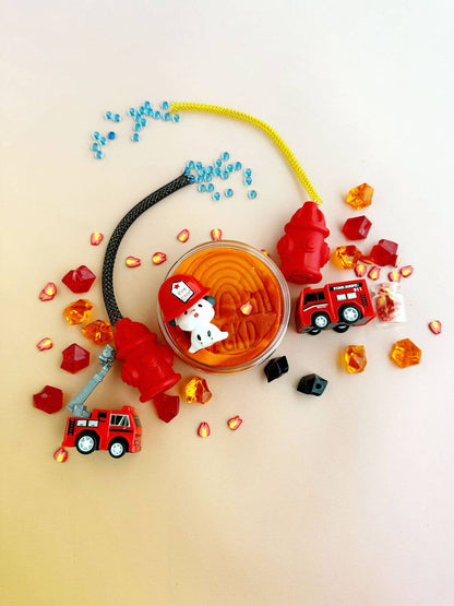Fire Station (Cherry Mango) KidDough Play Kit - Bria Blair Creative