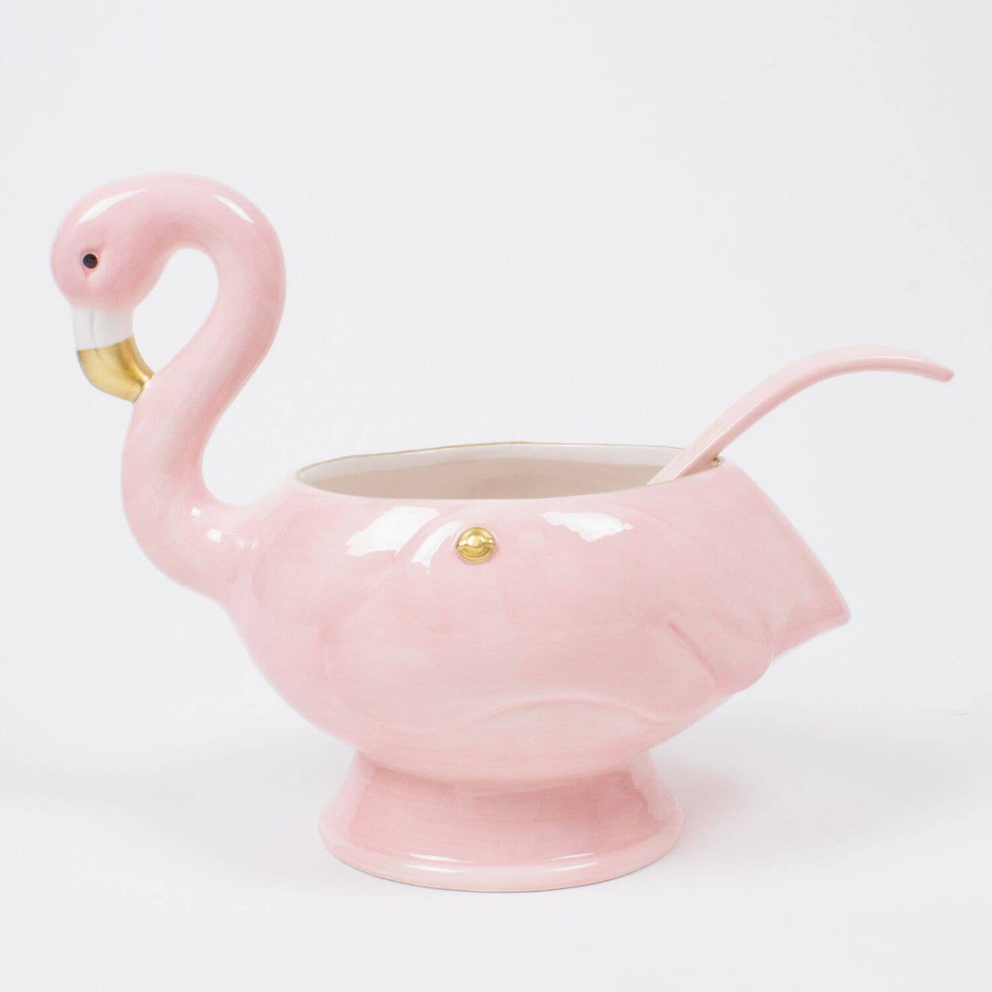 Flamingo Punch Bowl & Ladle - Bria Blair Creative