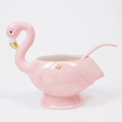 Flamingo Punch Bowl & Ladle - Bria Blair Creative