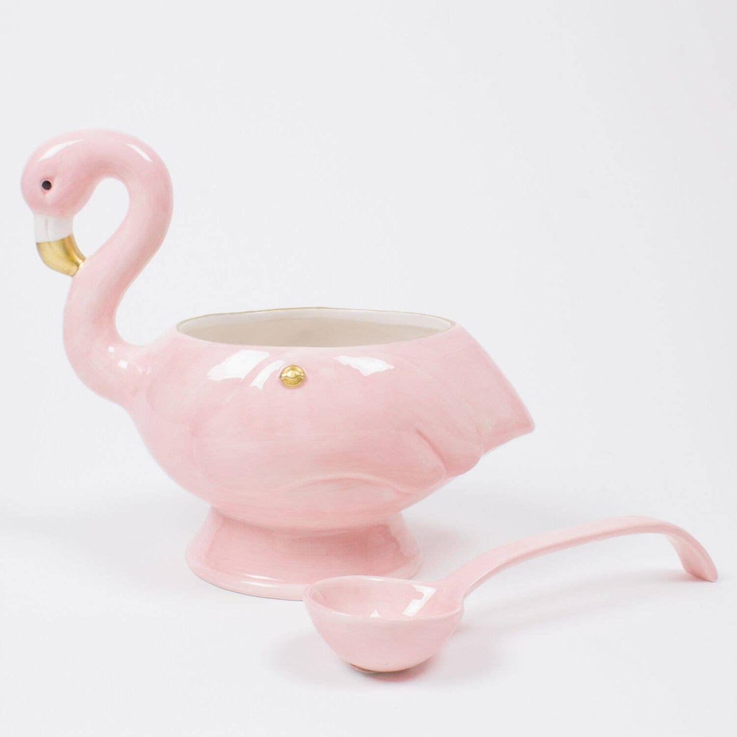 Flamingo Punch Bowl & Ladle - Bria Blair Creative