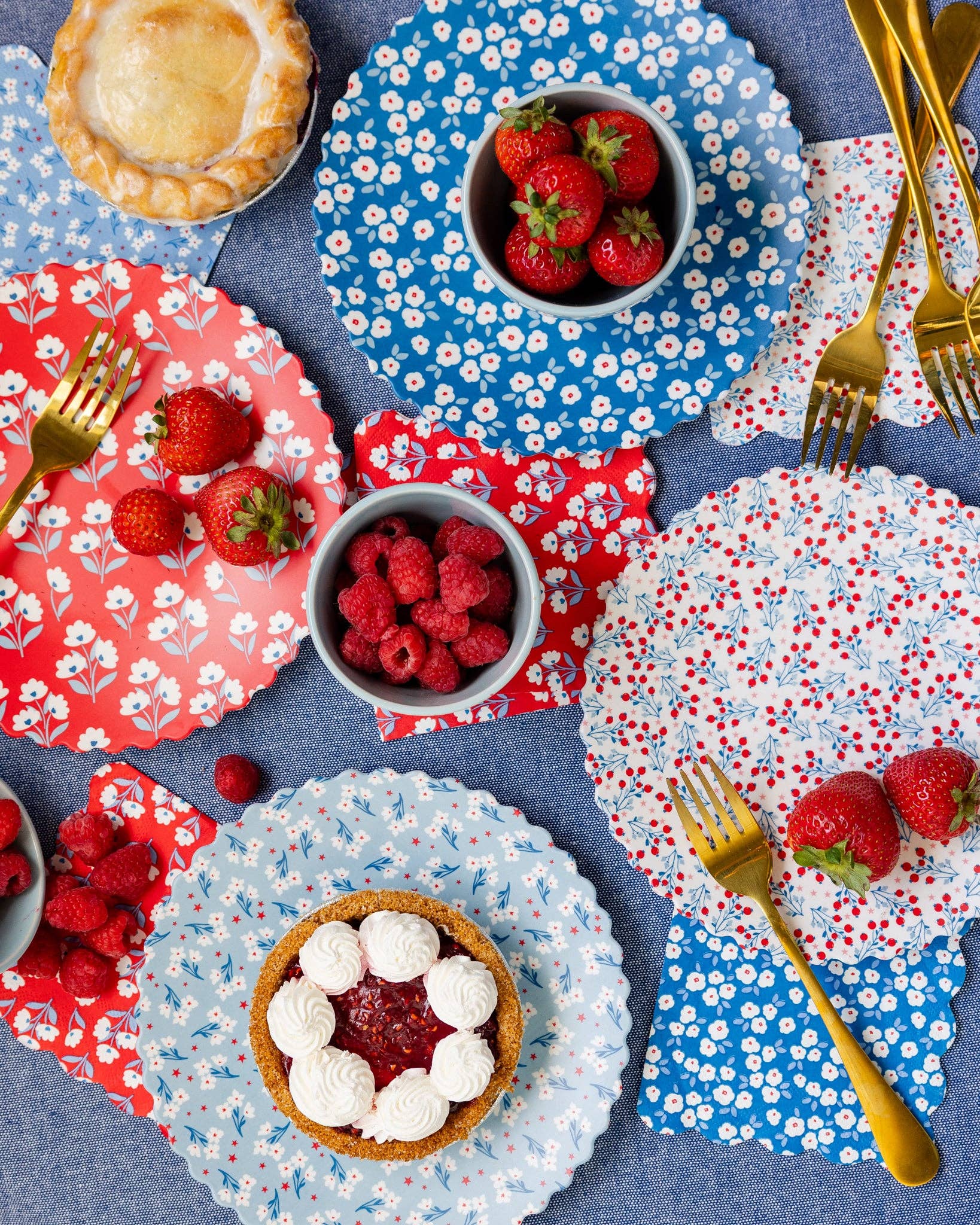 FLO1239 - Floral Cocktail Paper Napkin Set - Bria Blair Creative