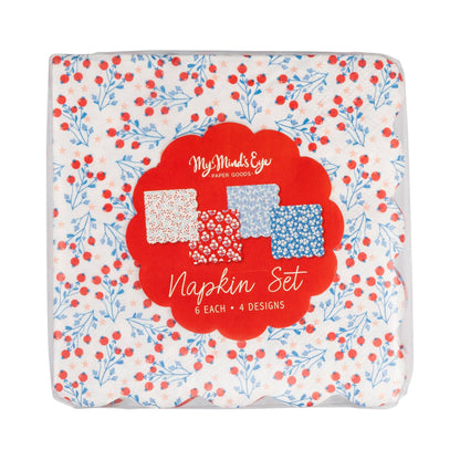 FLO1239 - Floral Cocktail Paper Napkin Set - Bria Blair Creative