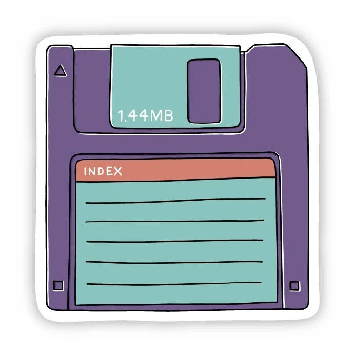 Floppy Disk Sticker - Bria Blair Creative