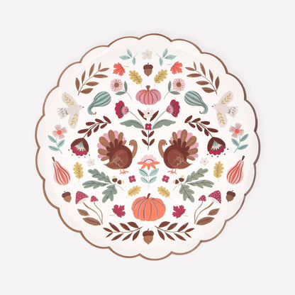 Folk Fall Side Plates - Bria Blair Creative
