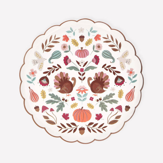 Folk Fall Side Plates - Bria Blair Creative