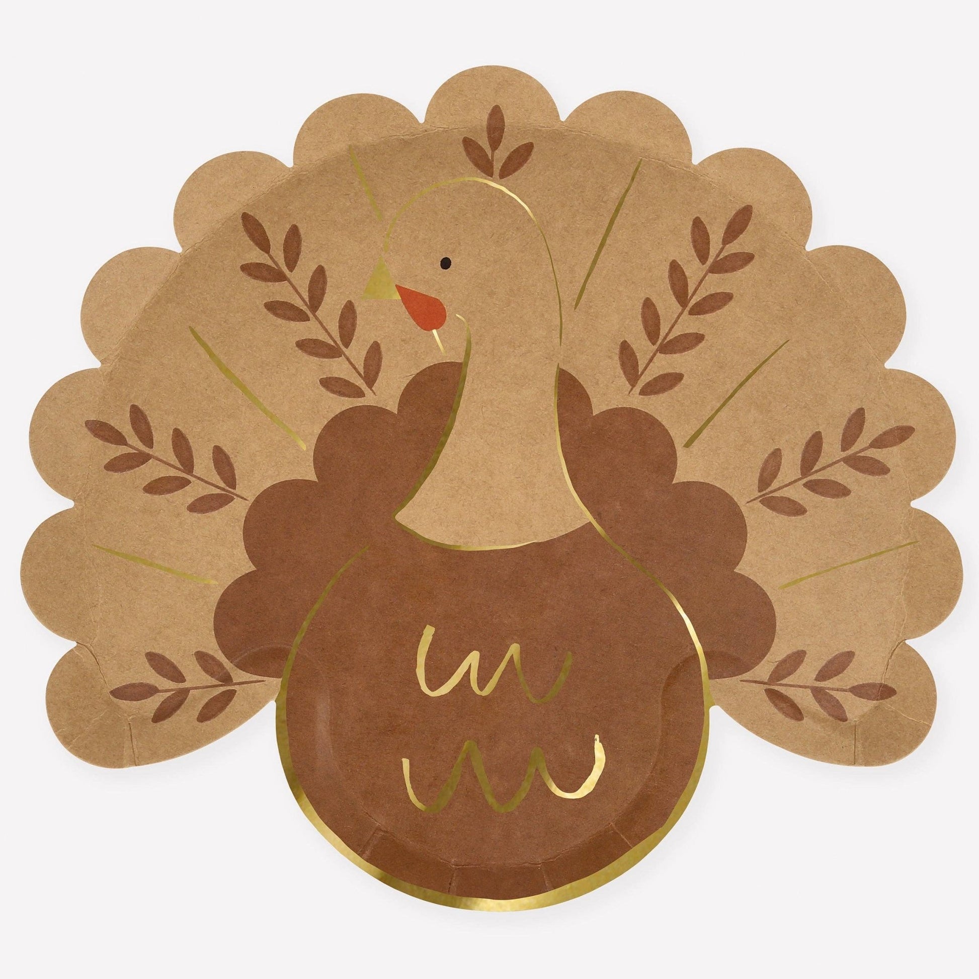 Folk Turkey Plates - Bria Blair Creative
