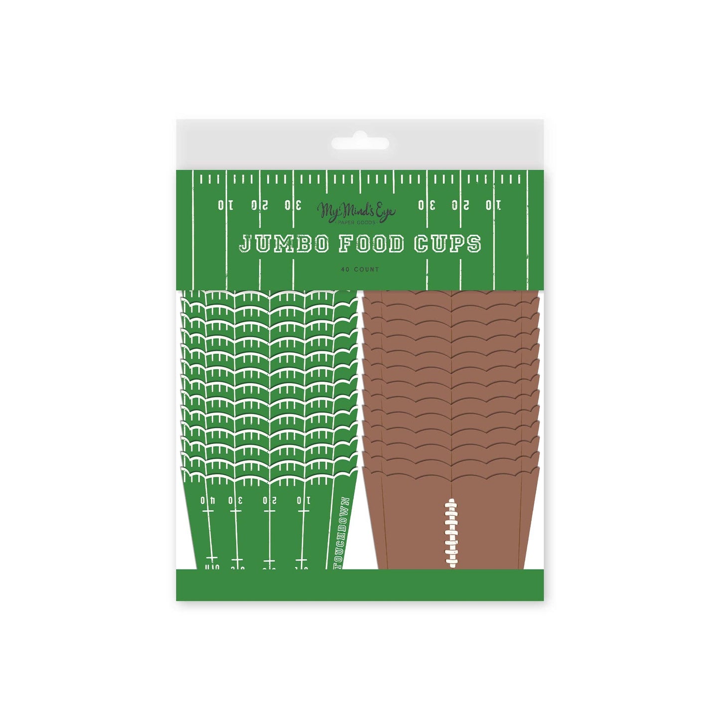Football Jumbo Baking/Food Cups - Bria Blair Creative