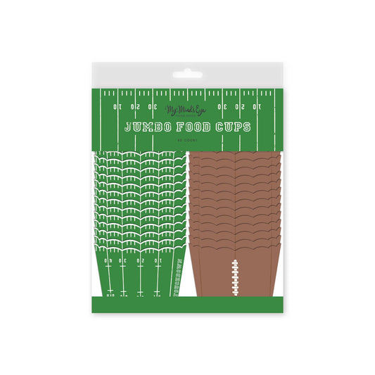 Football Jumbo Baking/Food Cups - Bria Blair Creative