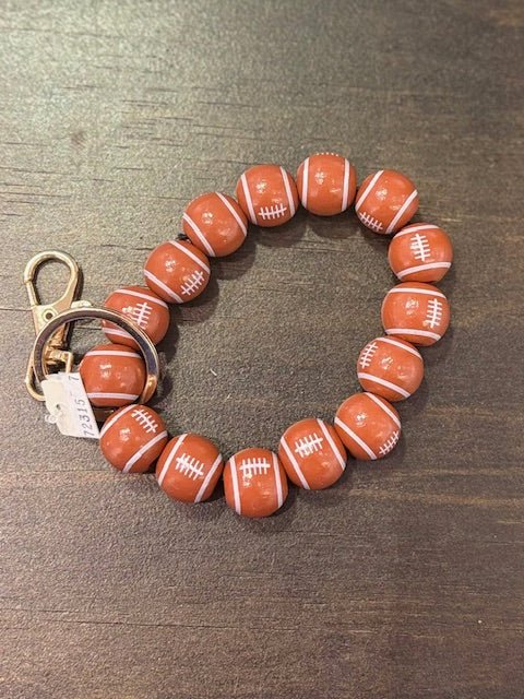 Football Wristlet Keychain - Bria Blair Creative