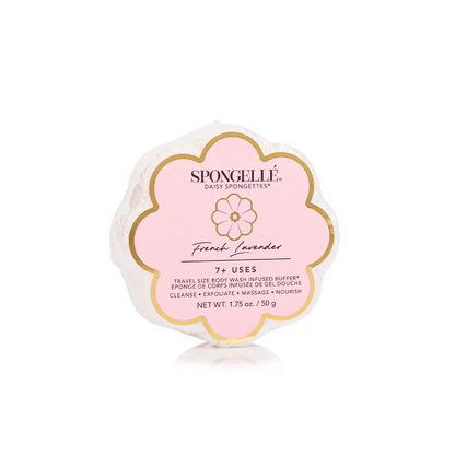 French Lavender Daisy Spongette | Soap Sponge | Soap Buffer - Bria Blair Creative