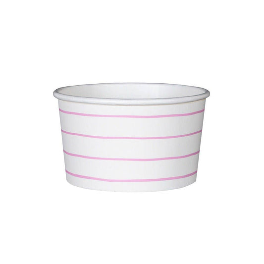 Frenchie Stripes Treat Cups - 8 Pk.: Cerise - Bria Blair Creative