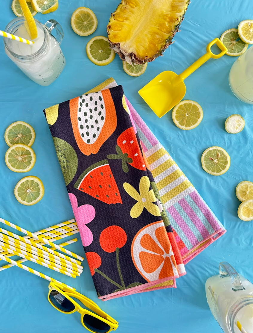 Fruit Basket Bloom Dish Towel - Bria Blair Creative