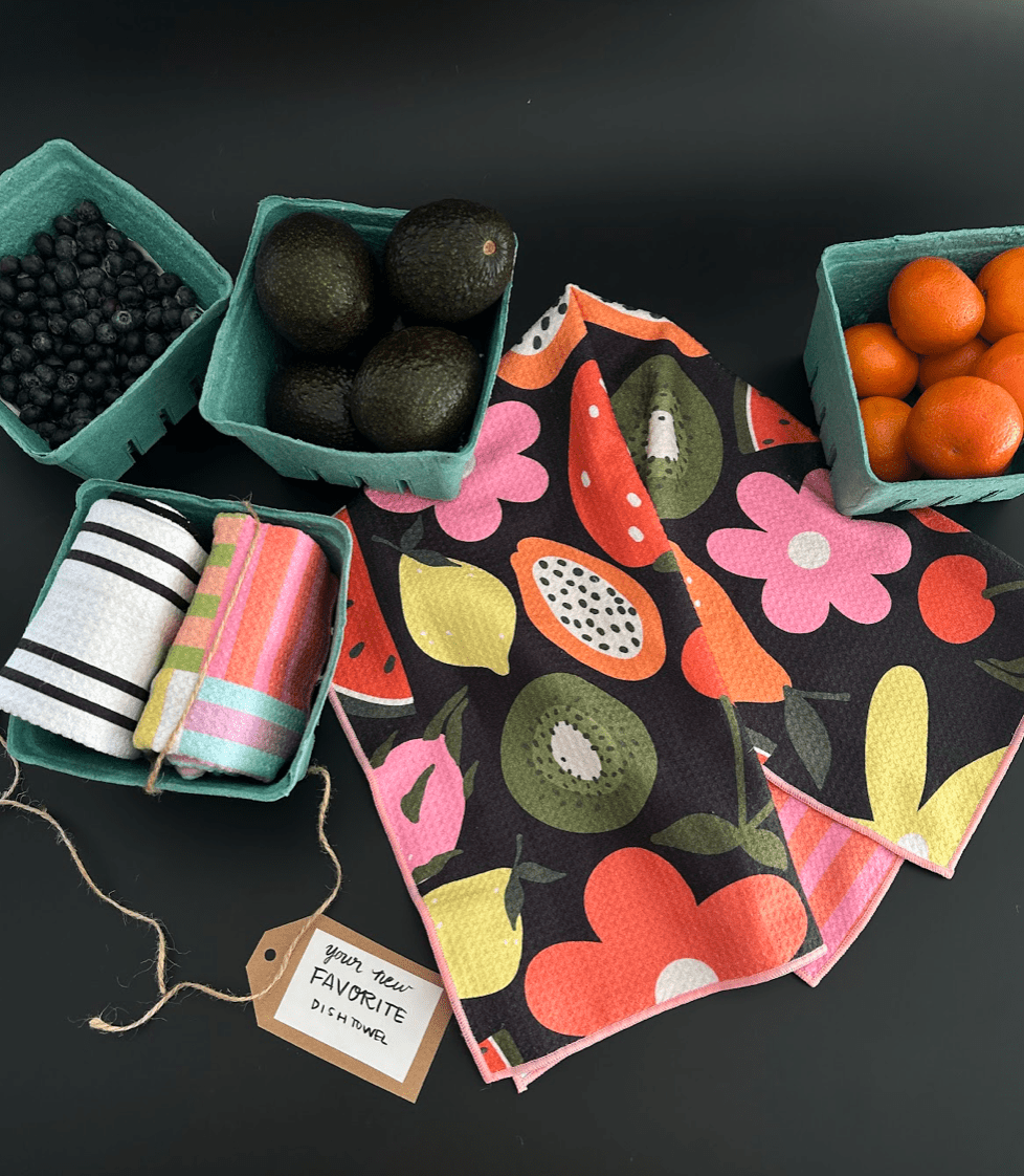 Fruit Basket Bloom Dish Towel - Bria Blair Creative