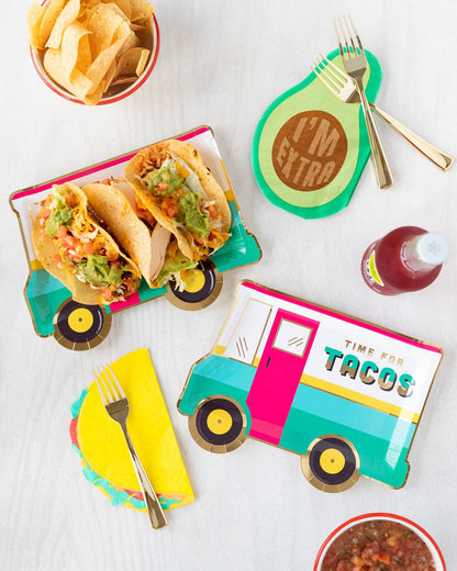 FST145 - 9" Taco Truck Shaped Paper Plate - Bria Blair Creative