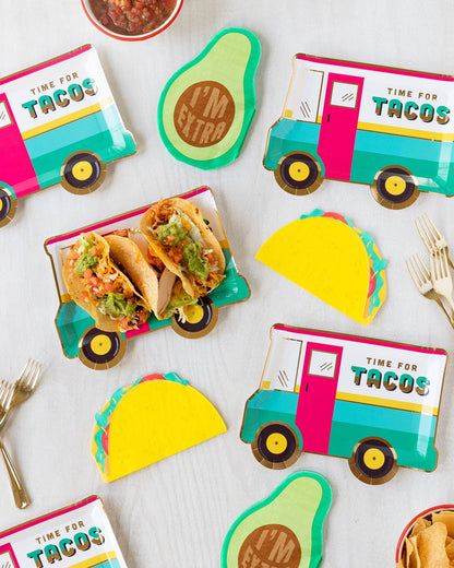 FST145 - 9" Taco Truck Shaped Paper Plate - Bria Blair Creative