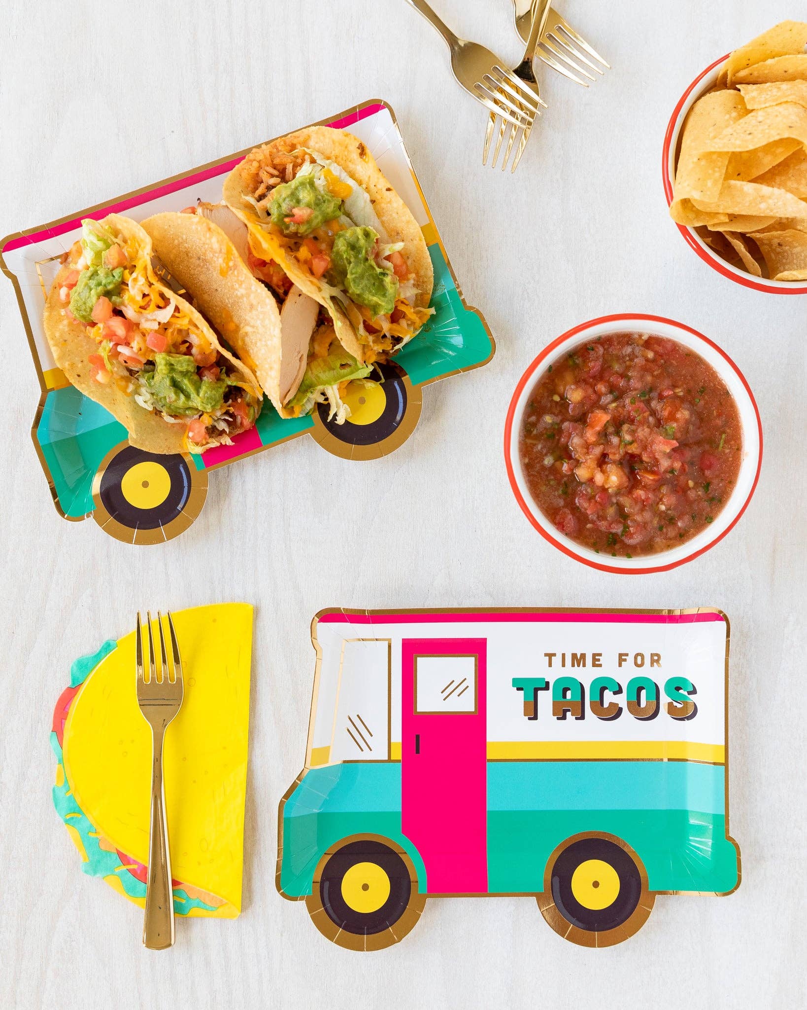 FST145 - 9" Taco Truck Shaped Paper Plate - Bria Blair Creative