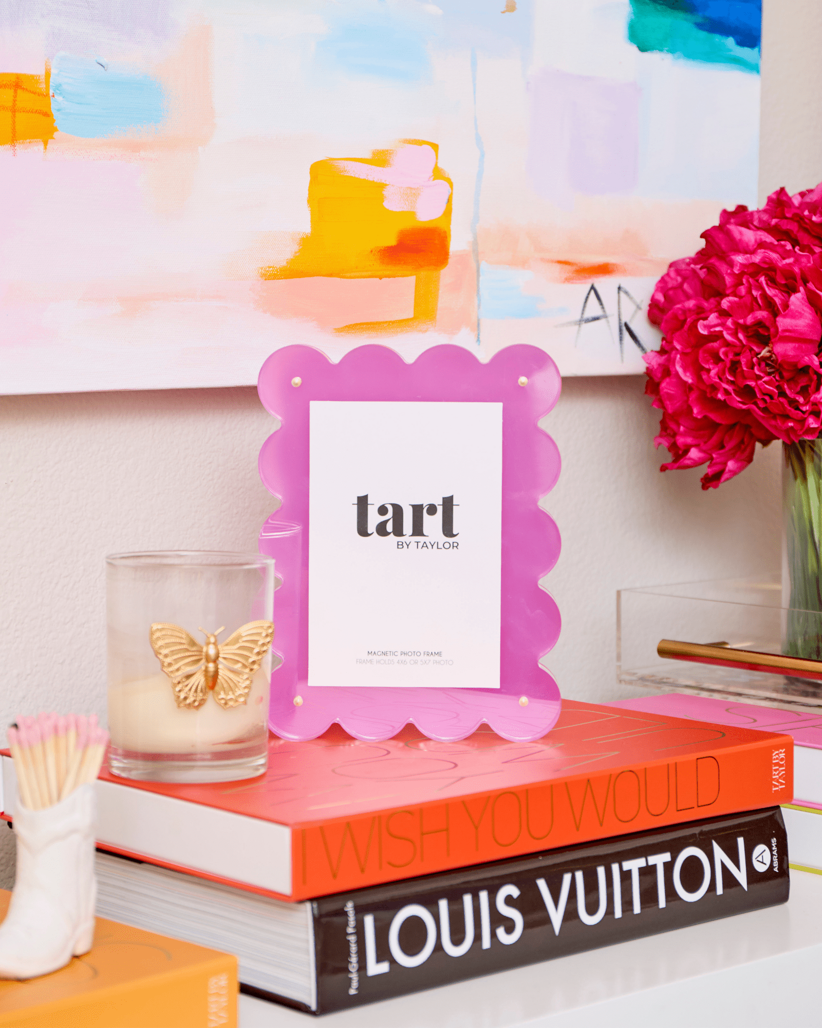 Fuchsia Acrylic Picture Frame - Bria Blair Creative