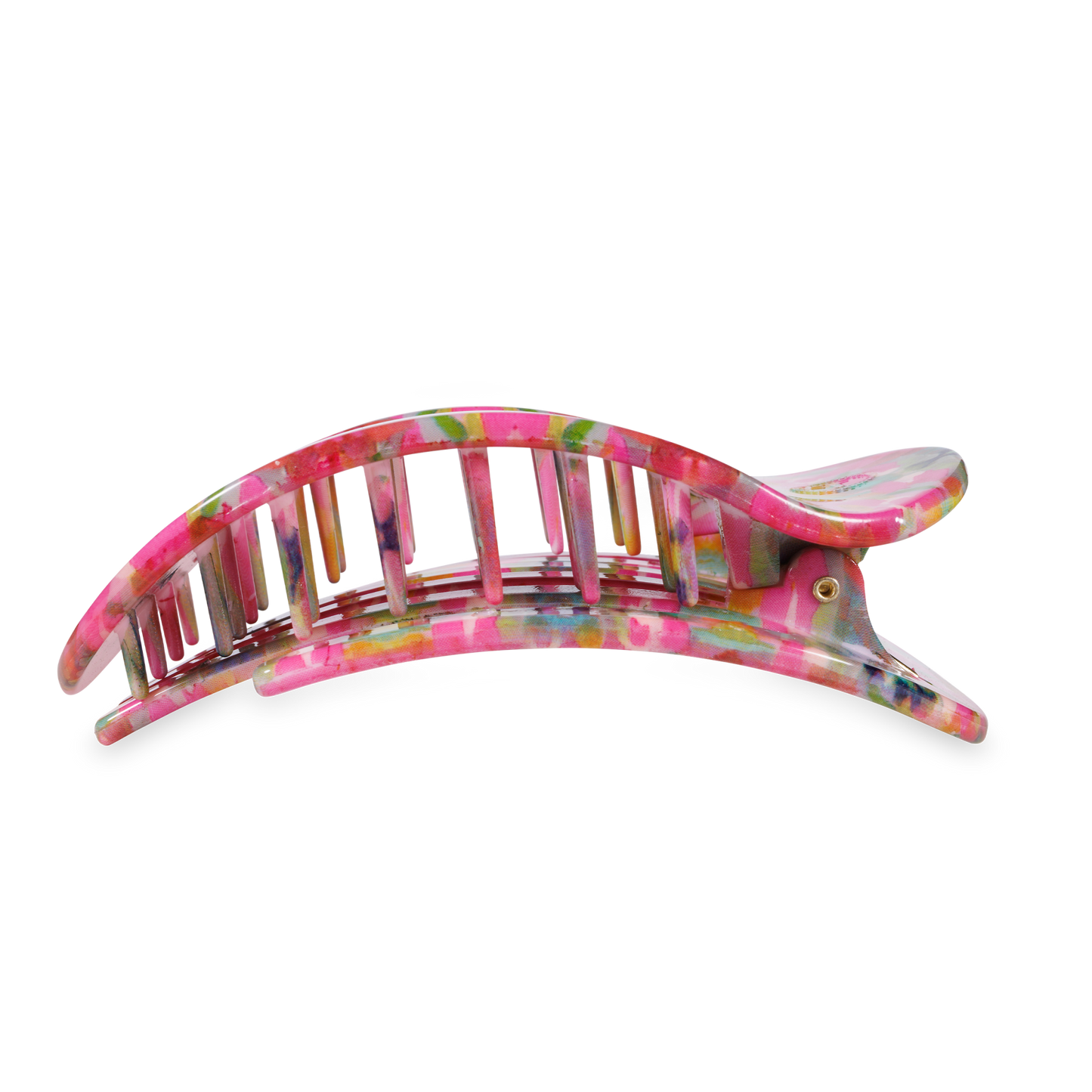 Fuchsia Dream | Large | Flat Round Hair Clip - Bria Blair Creative