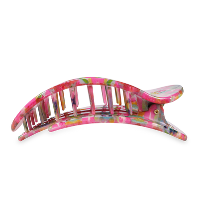Fuchsia Dream | Large | Flat Round Hair Clip - Bria Blair Creative