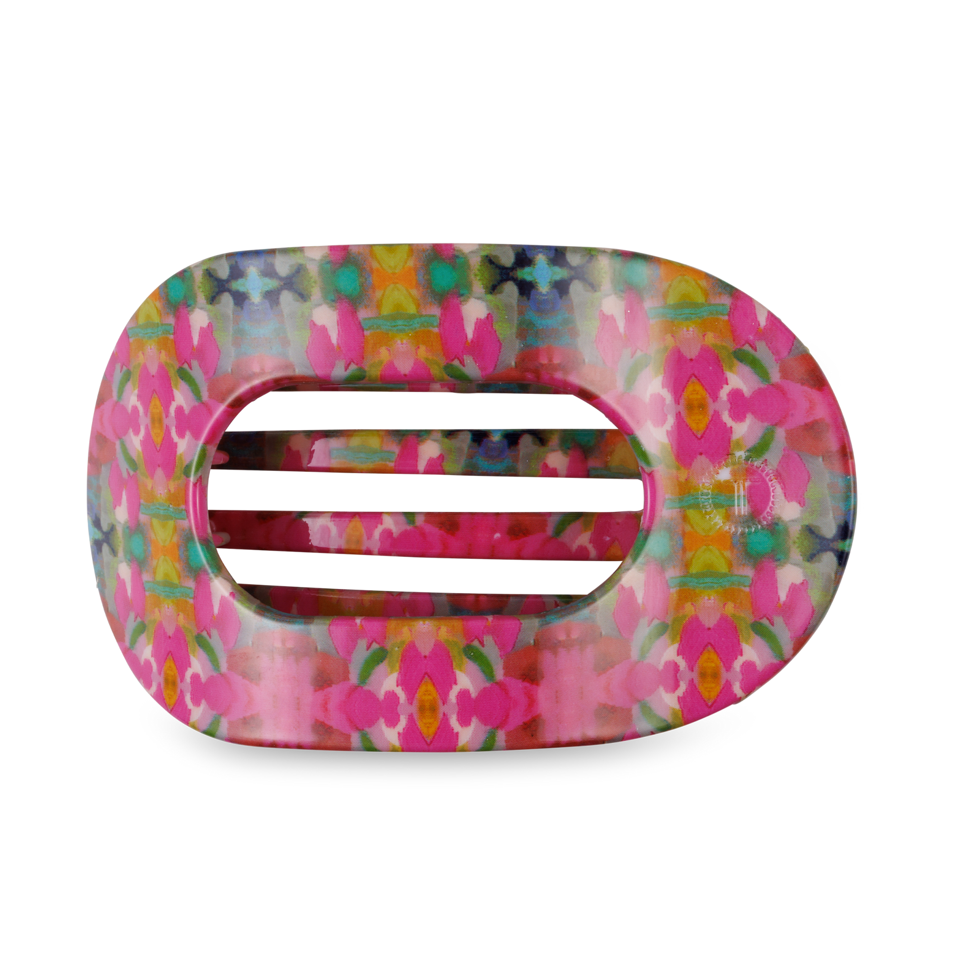 Fuchsia Dream | Large | Flat Round Hair Clip - Bria Blair Creative