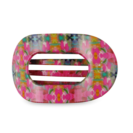Fuchsia Dream | Large | Flat Round Hair Clip - Bria Blair Creative