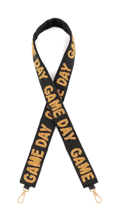 "GAME DAY" BEADED BAG STRAP: IVORY - Bria Blair Creative