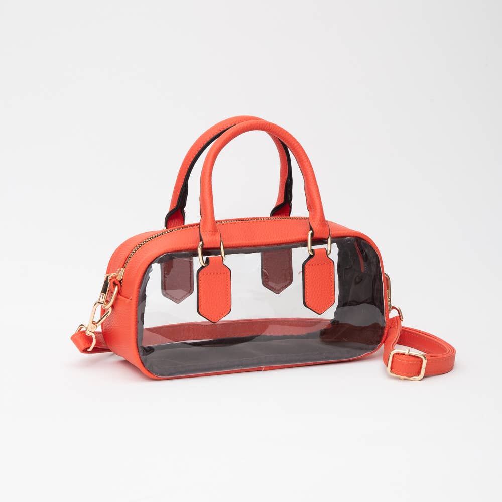 Game Day Clear Bag: Orange - Bria Blair Creative