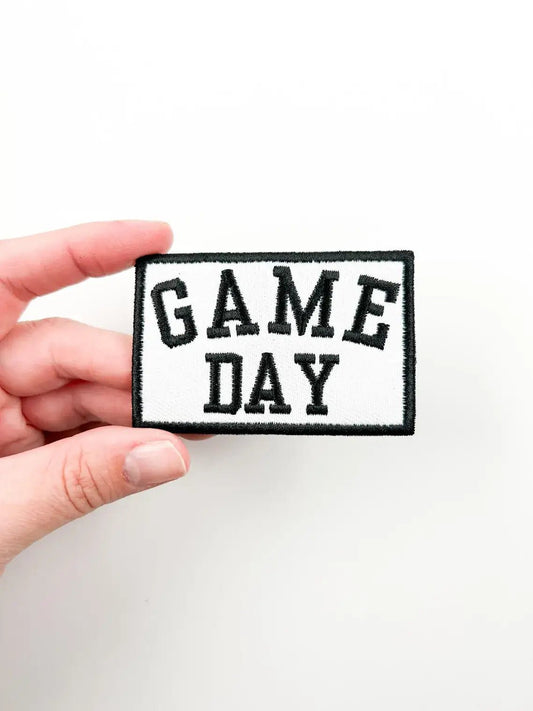 Game Day Embroidered Iron - On Patch Tailgate Football Trucker - Bria Blair Creative