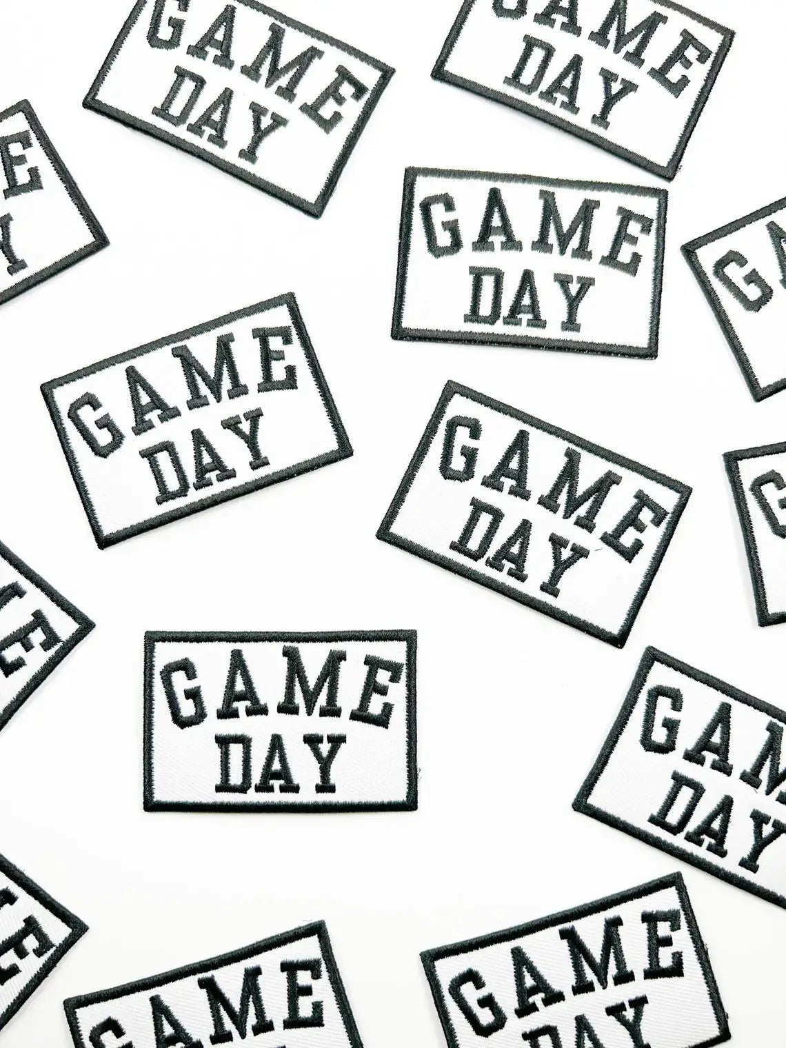 Game Day Embroidered Iron - On Patch Tailgate Football Trucker - Bria Blair Creative