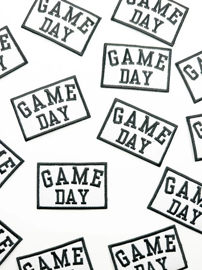 Game Day Embroidered Iron - On Patch Tailgate Football Trucker - Bria Blair Creative