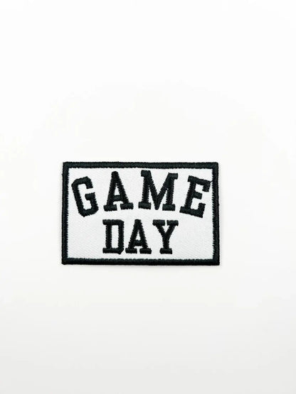 Game Day Embroidered Iron - On Patch Tailgate Football Trucker - Bria Blair Creative