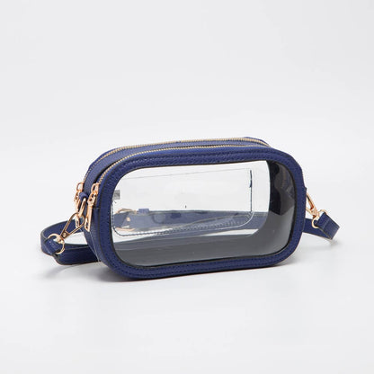 Game Day Stadium Clear Oval Crossbody Bags: Black - Bria Blair Creative