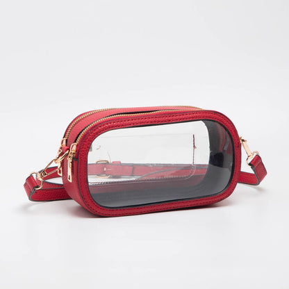 Game Day Stadium Clear Oval Crossbody Bags: Orange - Bria Blair Creative
