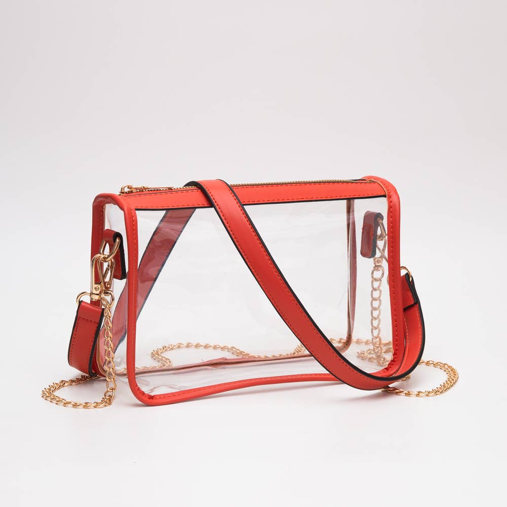 Game Day Stadium Clear Rectangle Crossbody Bags : Royal blue - Bria Blair Creative