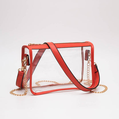 Game Day Stadium Clear Rectangle Crossbody Bags : Royal blue - Bria Blair Creative