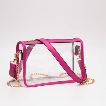 Game Day Stadium Clear Rectangle Crossbody Bags : Royal blue - Bria Blair Creative