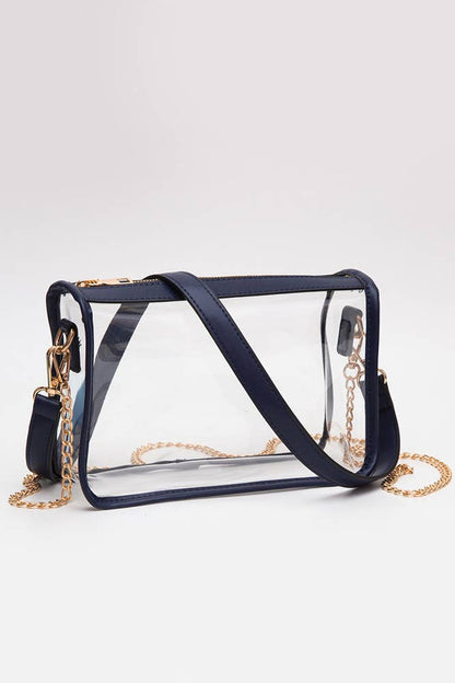 Game Day Stadium Clear Rectangle Crossbody Bags : Royal blue - Bria Blair Creative
