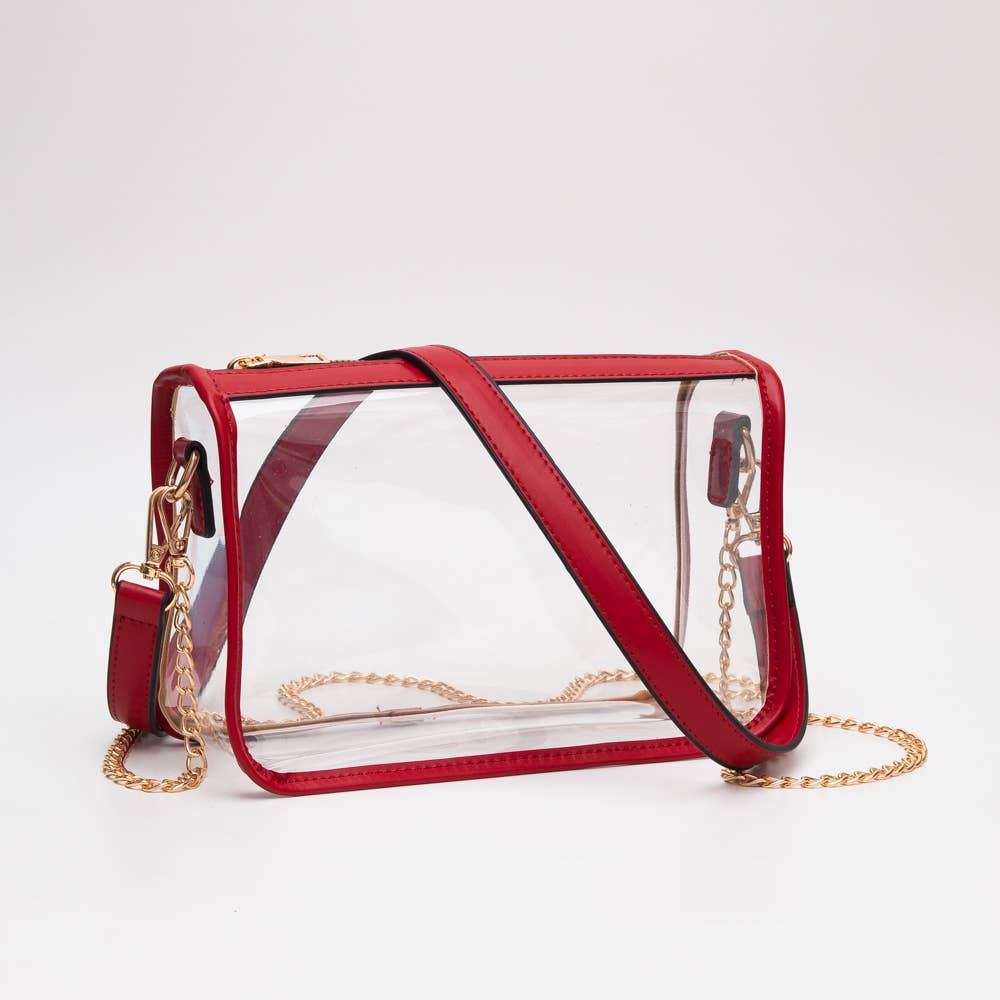 Game Day Stadium Clear Rectangle Crossbody Bags : Royal blue - Bria Blair Creative