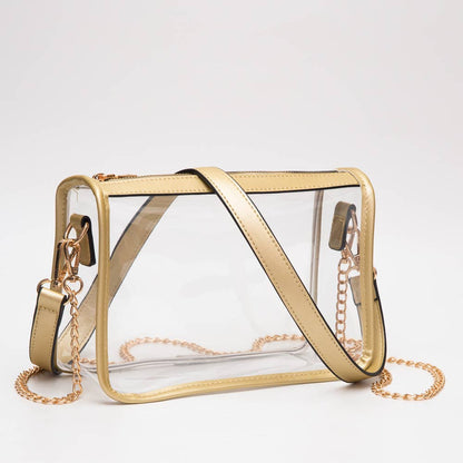 Game Day Stadium Clear Rectangle Crossbody Bags : Royal blue - Bria Blair Creative