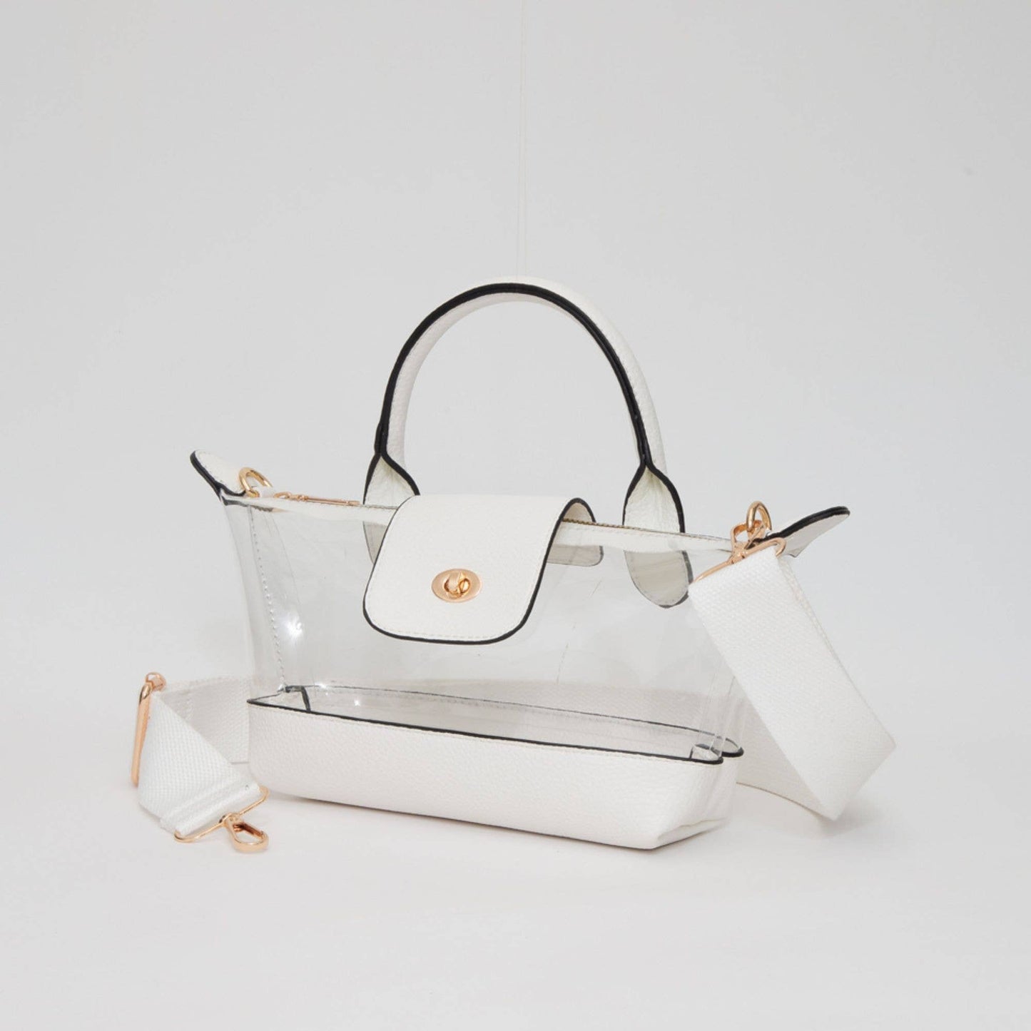 Game Day Stadium Satchel Clear Bag: Red - Bria Blair Creative