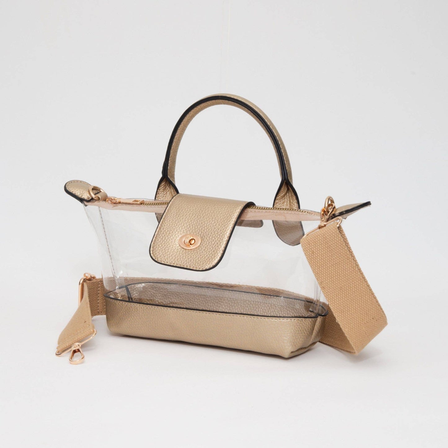 Game Day Stadium Satchel Clear Bag: Red - Bria Blair Creative